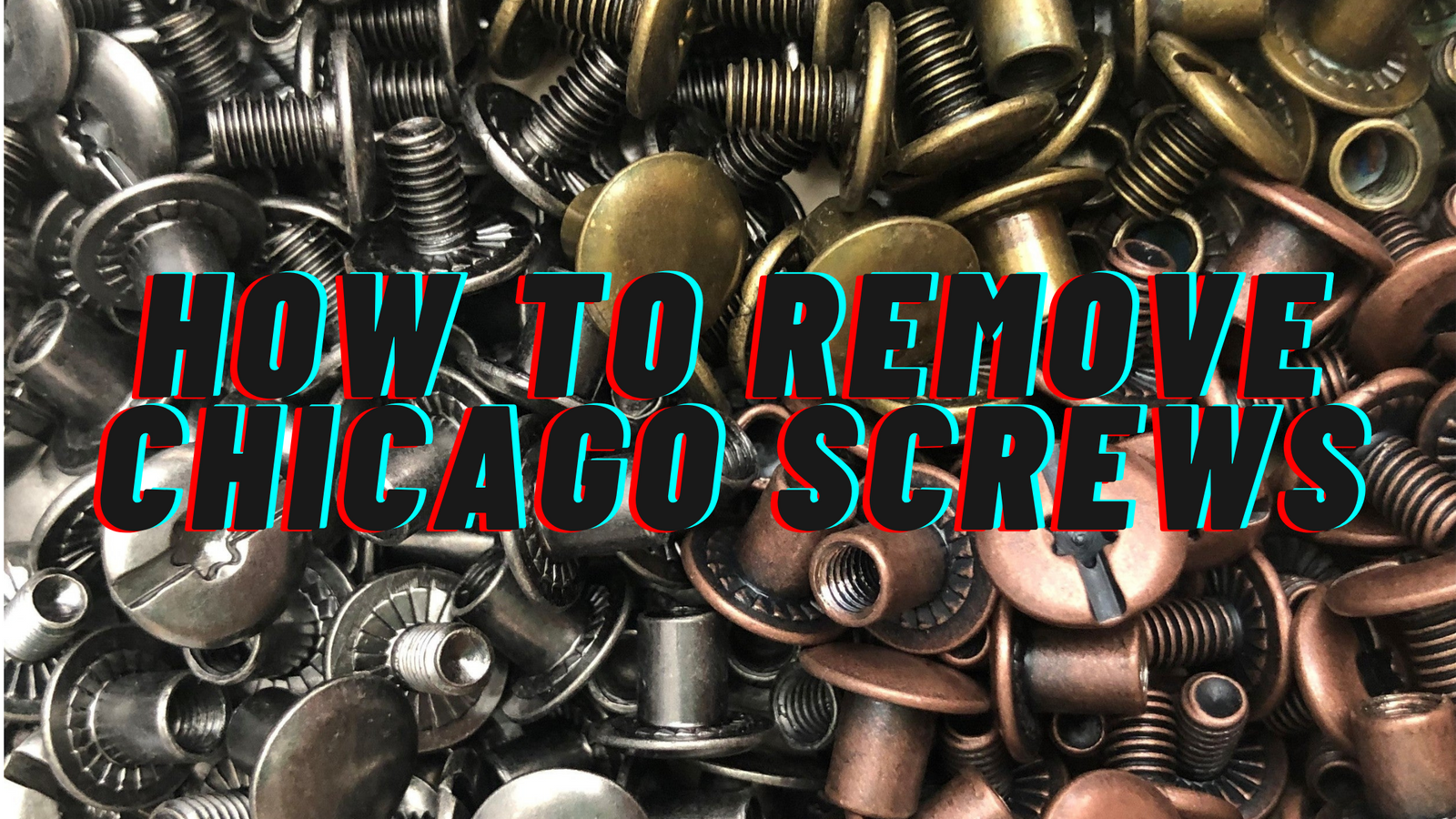 How To Remove Chicago Screws/Change Buckle