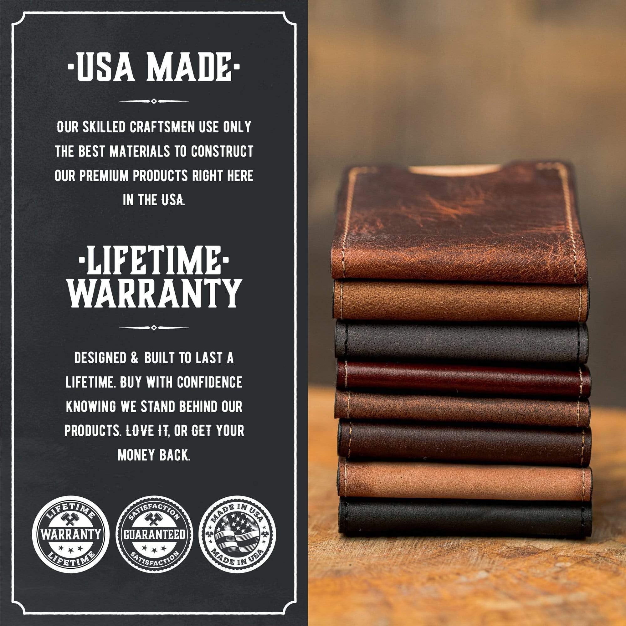Main Street Forge Wallet Front Pocket Slim Bifold Wallet for Men | Made in USA