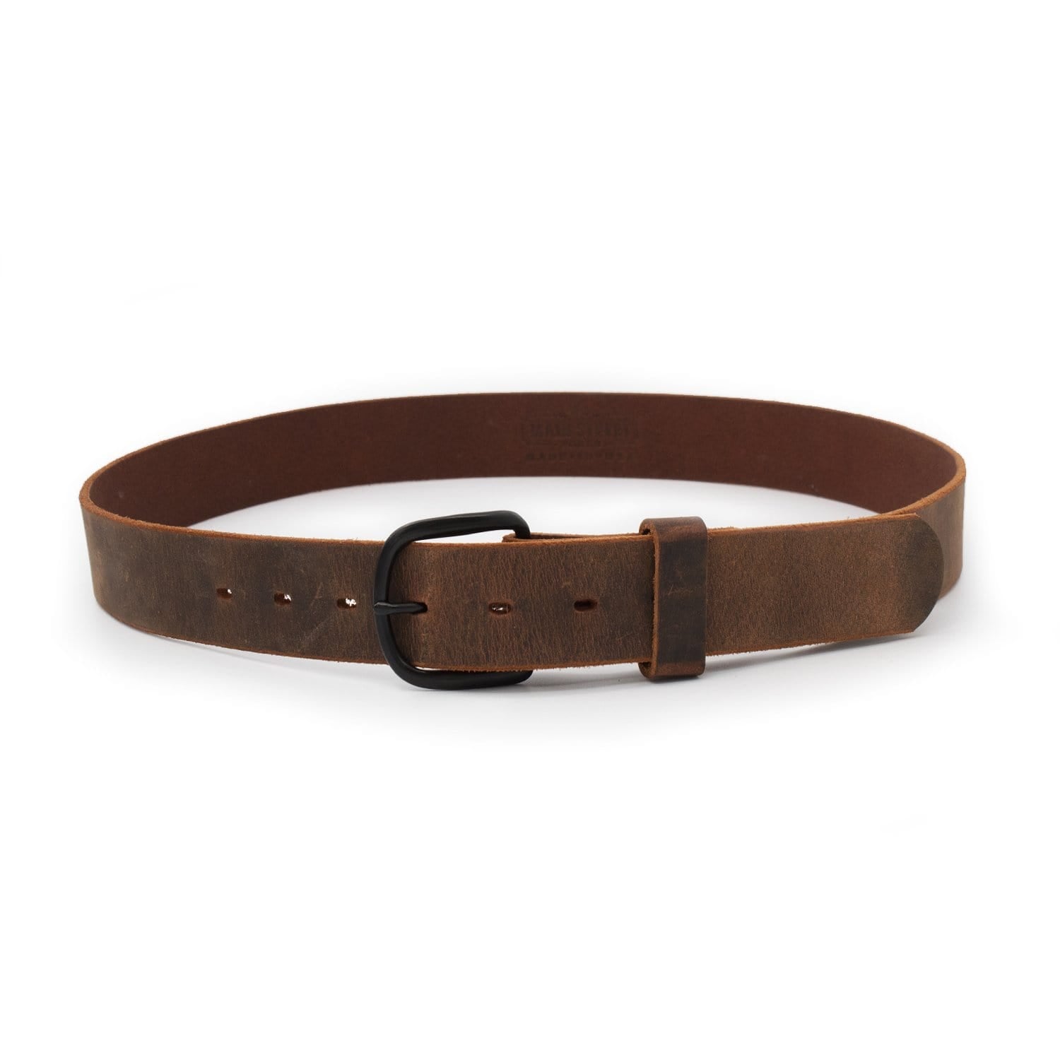 Main Street Forge Belt The Bootlegger Leather Belt | Made in USA | Full Grain Leather | Men's Belt