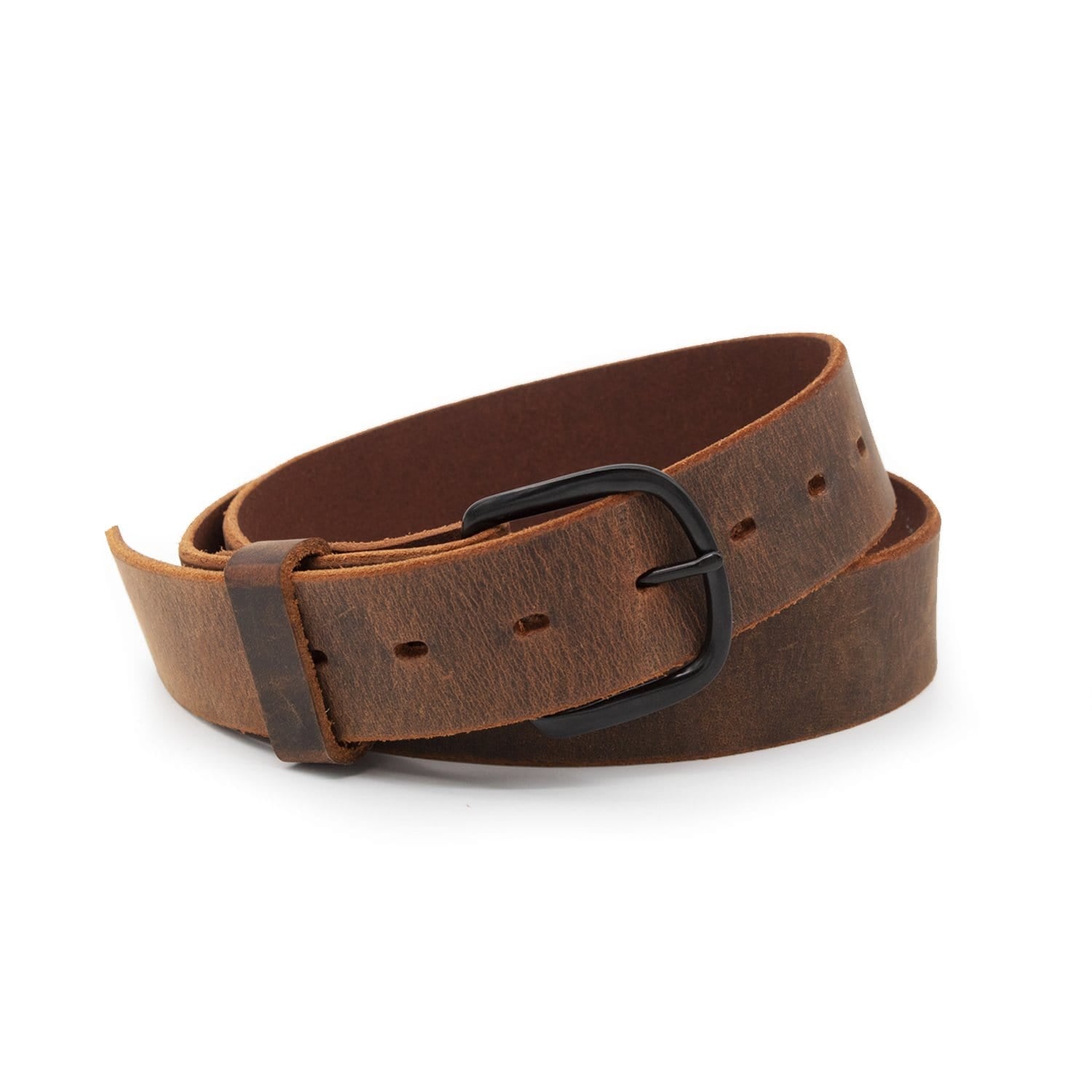 Main Street Forge Belt 32 / Bootlegger Brown The Bootlegger Leather Belt | Made in USA | Full Grain Leather | Men's Belt 816895021651