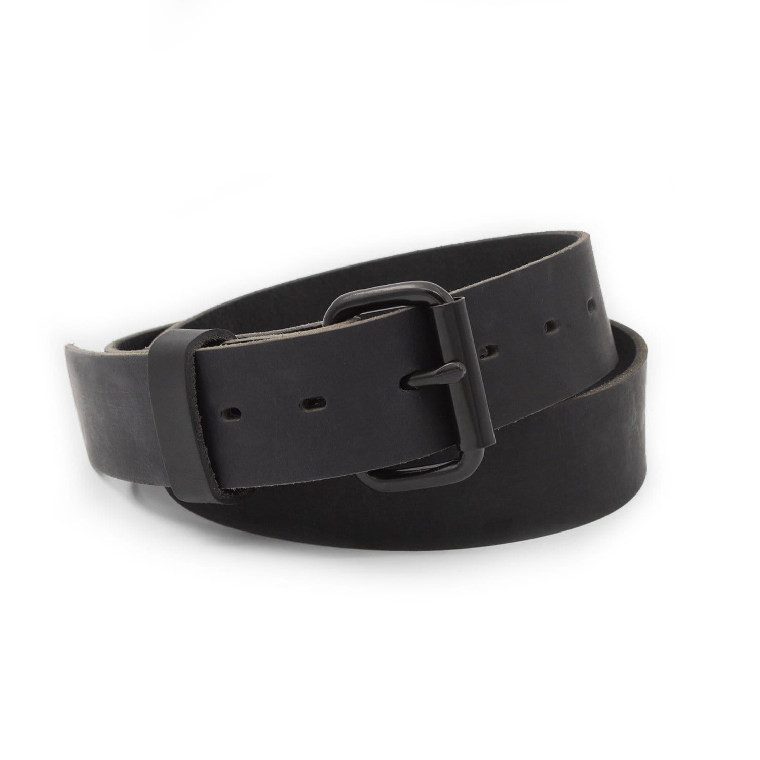 Main Street Forge Belt 32 / Midnight Black The Classic Leather Everyday Belt | Made in USA | Full Grain Leather | Lifetime Warranty 816895022825