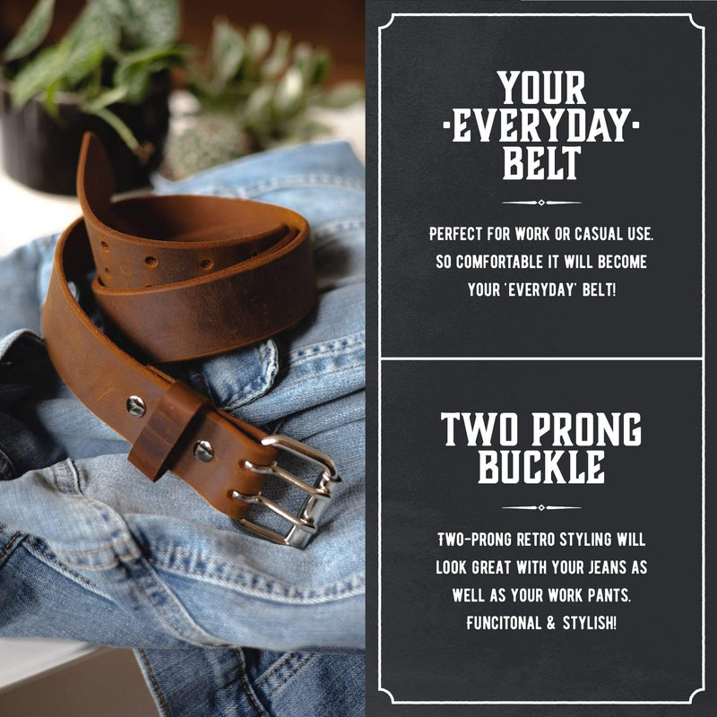 The Double Down Belt Rustic Leather Belt