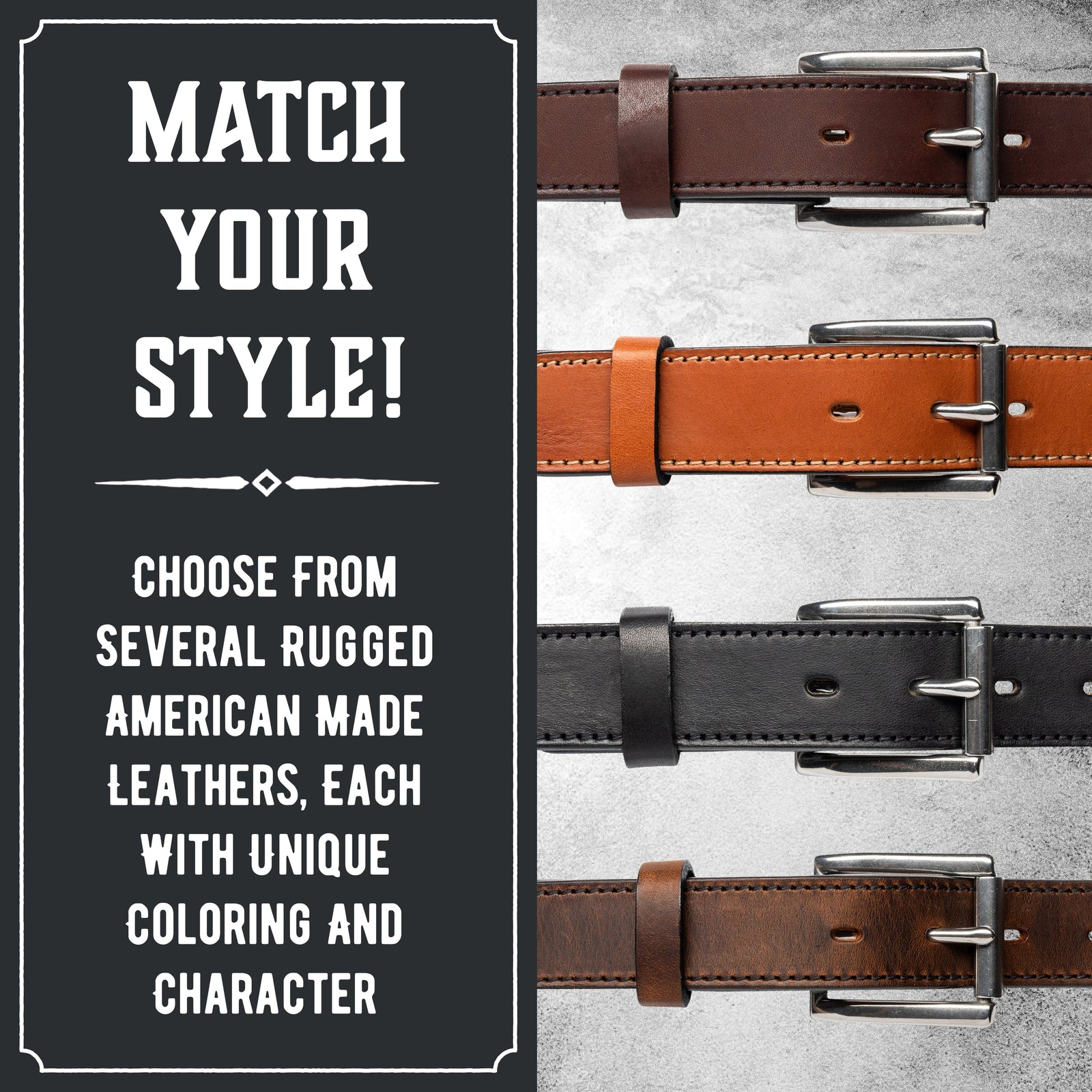 Main Street Forge Belt Made in USA - Full Grain Leather Belt For Men | The Icon | 1 1/4" Men's Leather Belt