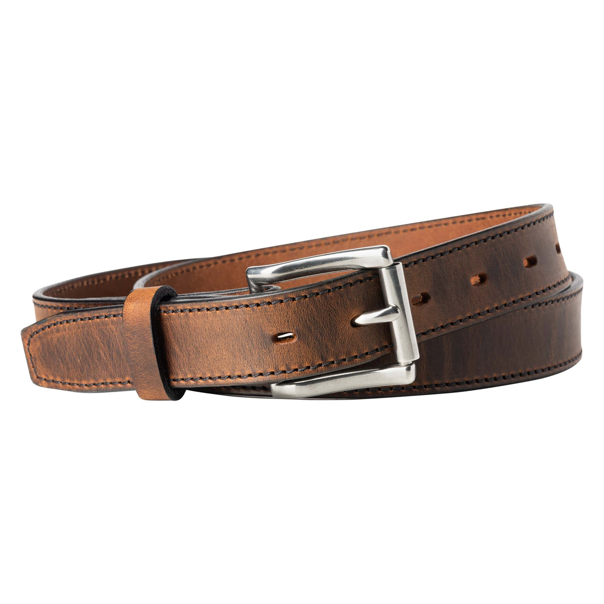 Main Street Forge Belt Pant Size 30 (Belt Size 32) / Bootlegger Brown Made in USA - Full Grain Leather Belt For Men | The Icon | 1 1/4&quot; Men&#39;s Leather Belt 816895029640