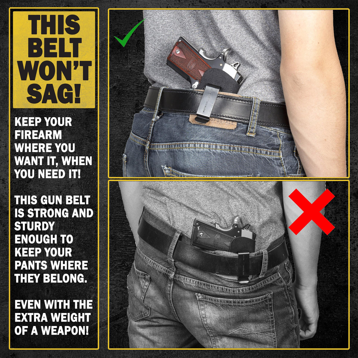 Main Street Forge Gun Belt The Ultimate Gun Belt - EDC Belt