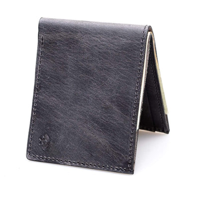 Main Street Forge Wallet Avalanche Gray Bifold Leather Wallet For Men | Made in USA | Men's Bifold Wallets | American Made 816895022023