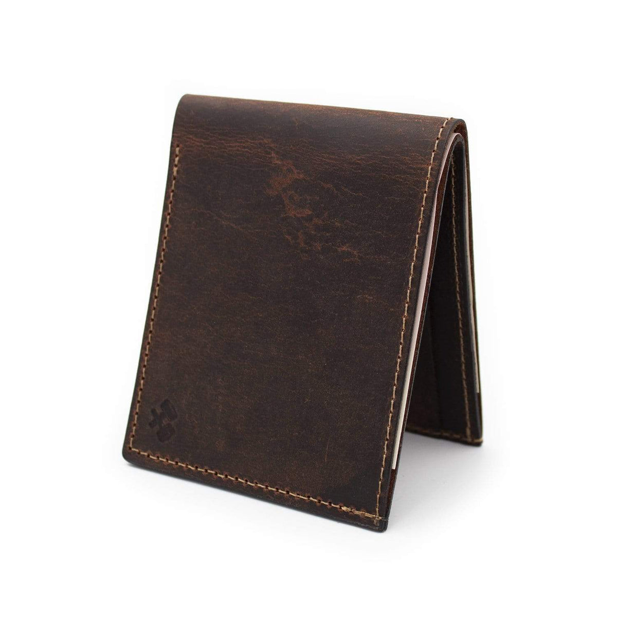 Main Street Forge Wallet Tobacco Snakebite Brown Bifold Leather Wallet For Men | Made in USA | Men's Bifold Wallets | American Made 816895021910
