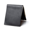 Main Street Forge Wallet Midnight Black Bifold Leather Wallet For Men | Made in USA | Men's Bifold Wallets | American Made 816895021873