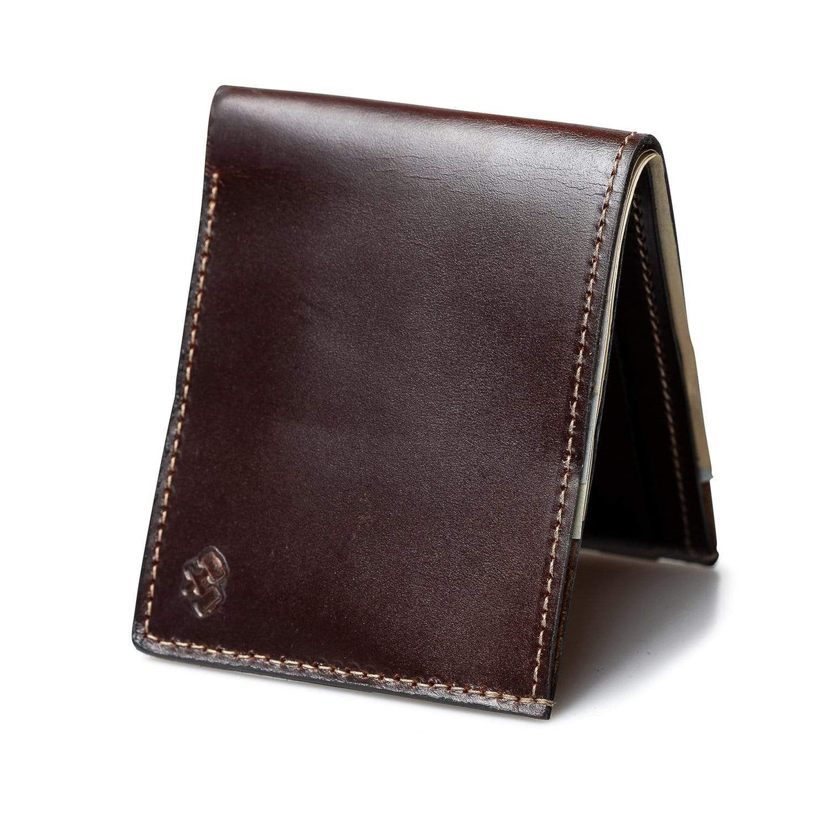 Main Street Forge Wallet Whiskey Barrel Brown Bifold Leather Wallet For Men | Made in USA | Men's Bifold Wallets | American Made 816895021880