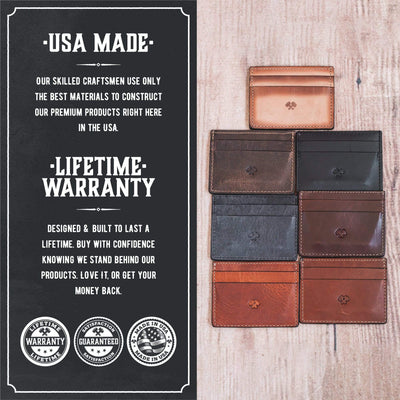 Main Street Forge Small Goods Full Grain Leather Keychain | Made in USA | Easy Open Hook for Key & Accessories
