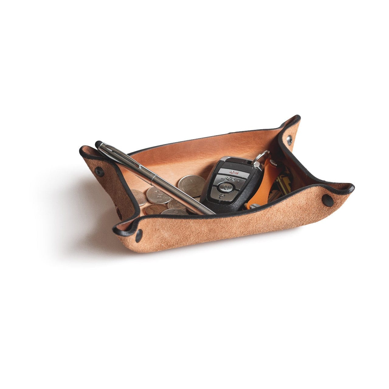 Full Grain Leather Valet Tray / Charging Station - Main Street Forge
