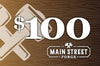Main Street Forge Gift Card $100.00 USD Gift Card