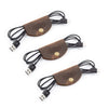 Main Street Forge Small Goods Leather Cord Wraps - Full Grain Leather - Made in USA - Cable Organizer for Charging Cords & More
