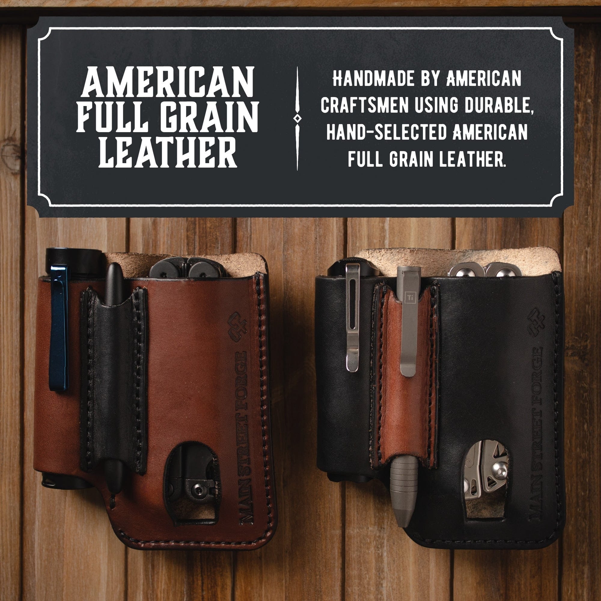 Main Street Forge - Full Grain Leather Wallets