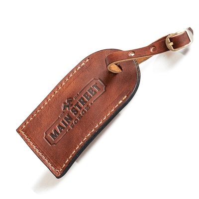Main Street Forge Leather Luggage Tag