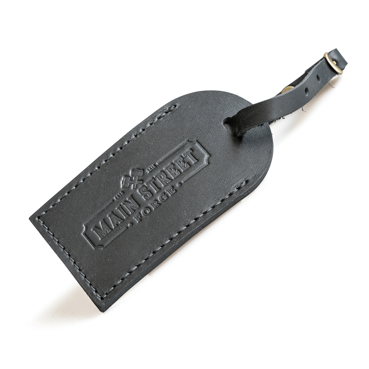 Main Street Forge Leather Luggage Tag