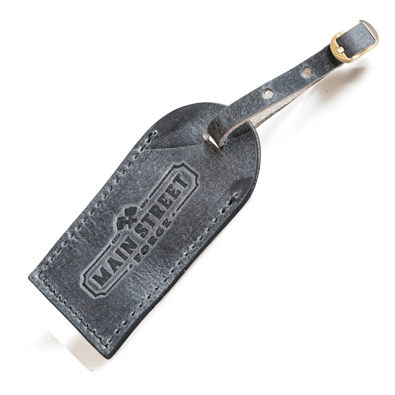 Main Street Forge Leather Luggage Tag