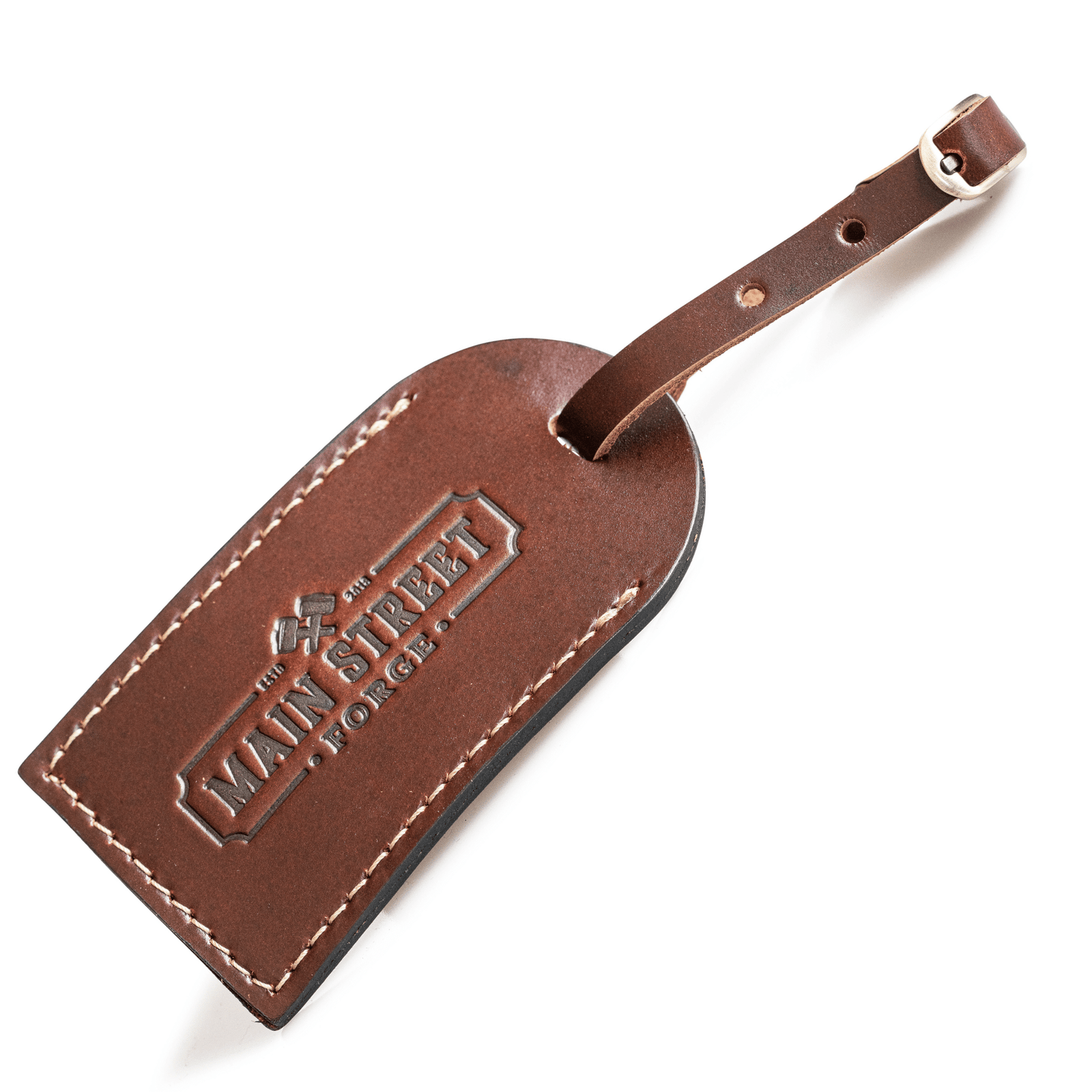 Main Street Forge Leather Luggage Tag