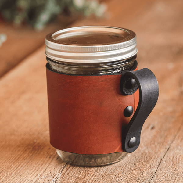 Leather Mason Jar Sleeves by LM Products – LM Leather Goods