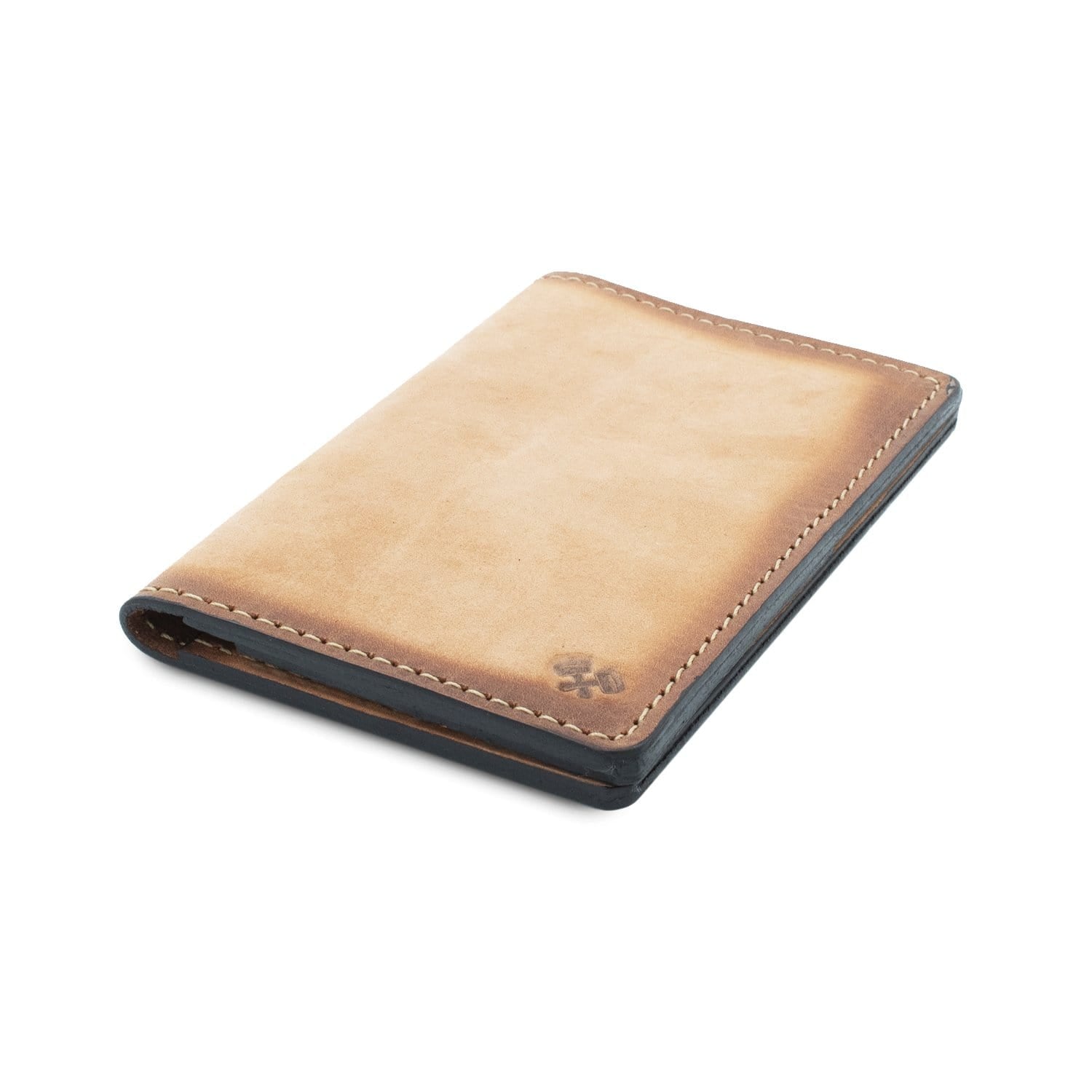 Main Street Forge Small Goods Charred Oak Leather Passport Holder | Full Grain Leather Cover | Perfect for Travel | Made in USA