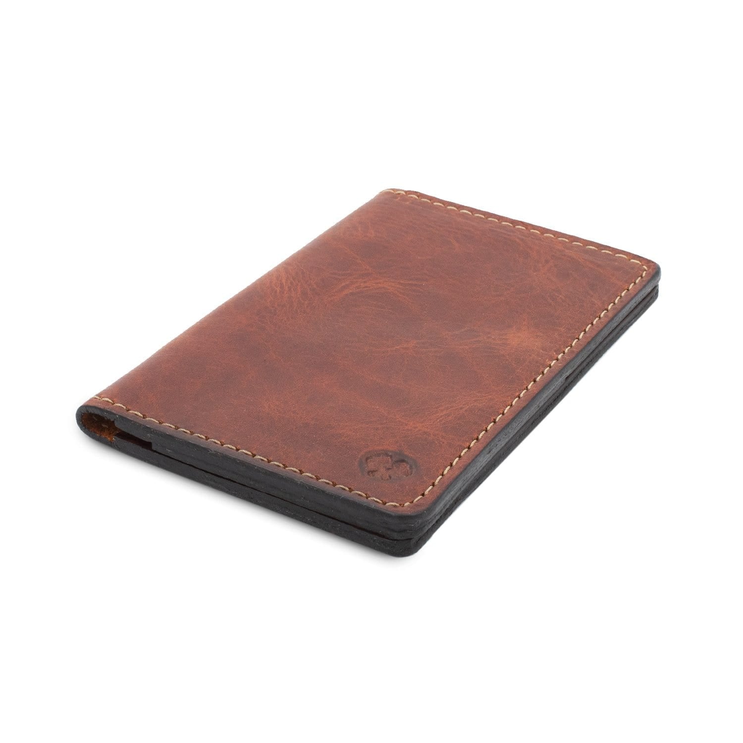 Leather Passport Holder / Field Notes Cover Tobacco Snakebite Brown