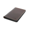 Main Street Forge Small Goods Whiskey Barrel Brown Leather Passport Holder | Full Grain Leather Cover | Perfect for Travel | Made in USA