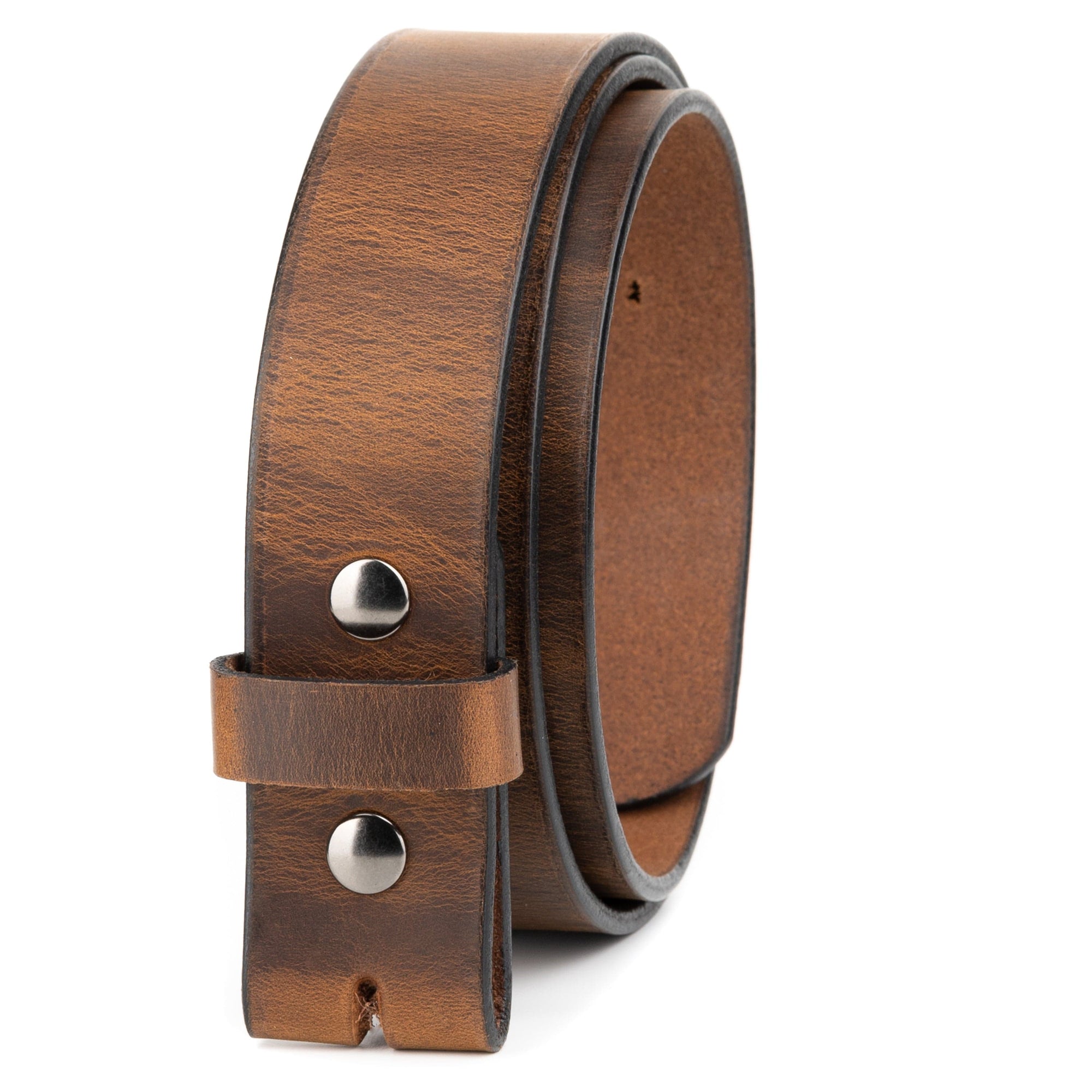 Buckle Up Genuine Leather Belt with Buckle Closure For Men (Black, 30)