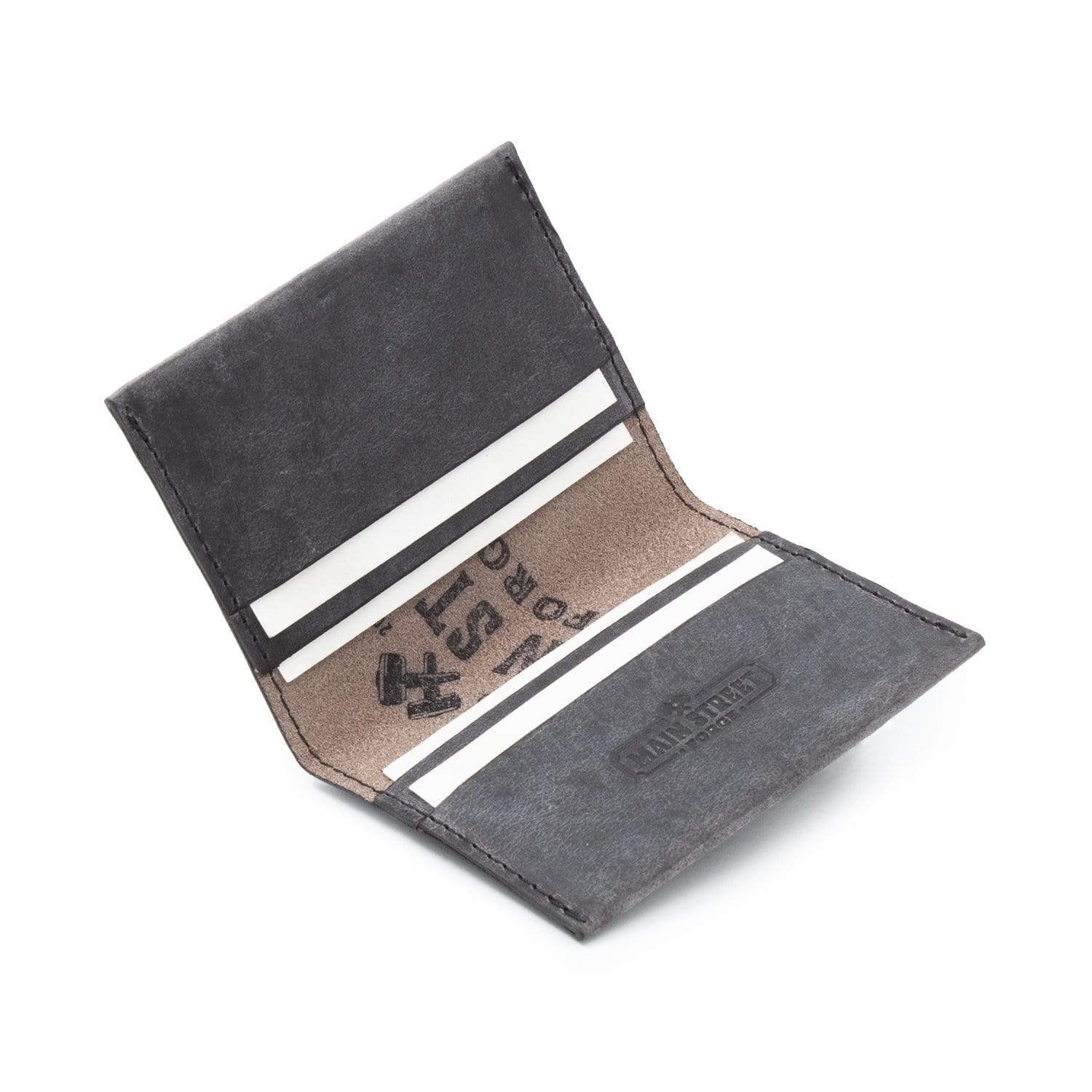 Logo Leather Grain Card Holder