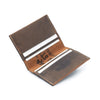 Main Street Forge Wallet Bootlegger Brown Premium Full Grain Leather Business Card Case and Wallet - Lightweight & Slim for Men & Women 816895025413