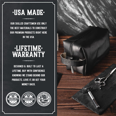 Men's Leather Toiletry Bag Vintime™