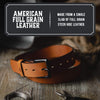 Main Street Forge The All American Belt | Made in USA | Full Grain Leather | Lifetime Warranty