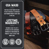 Main Street Forge The All American Belt | Made in USA | Full Grain Leather | Lifetime Warranty