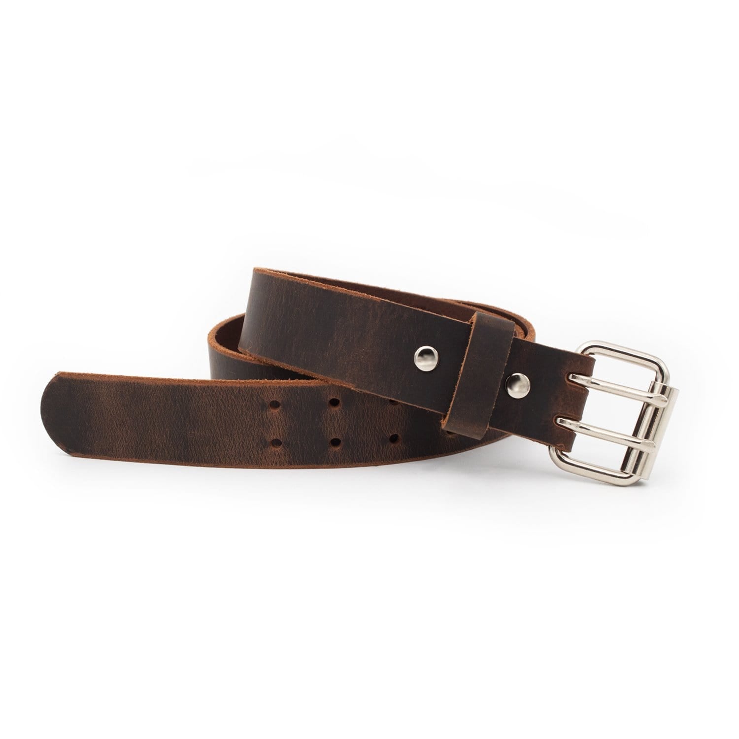Main Street Forge Belt The Double Down Belt | Made in USA | Full Grain Leather | Men's Belt