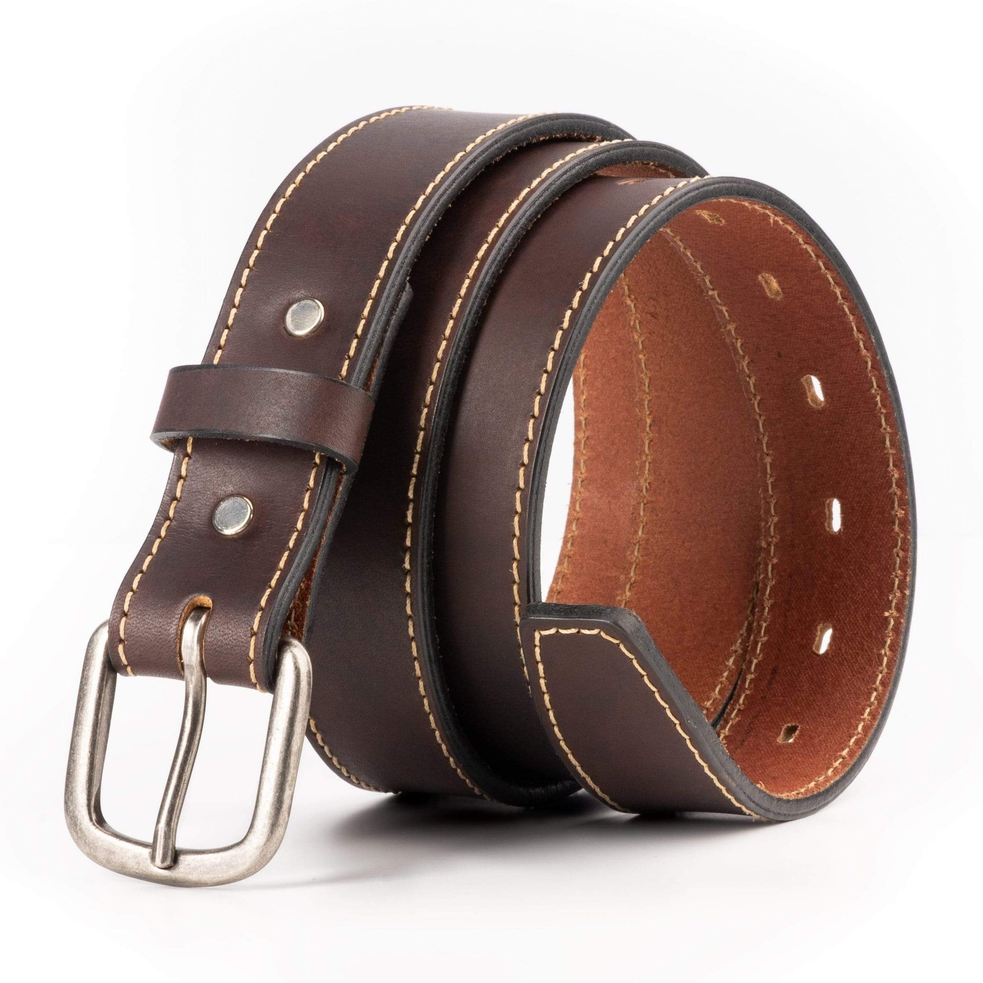 Padua | Brown Full Grain Leather Belt