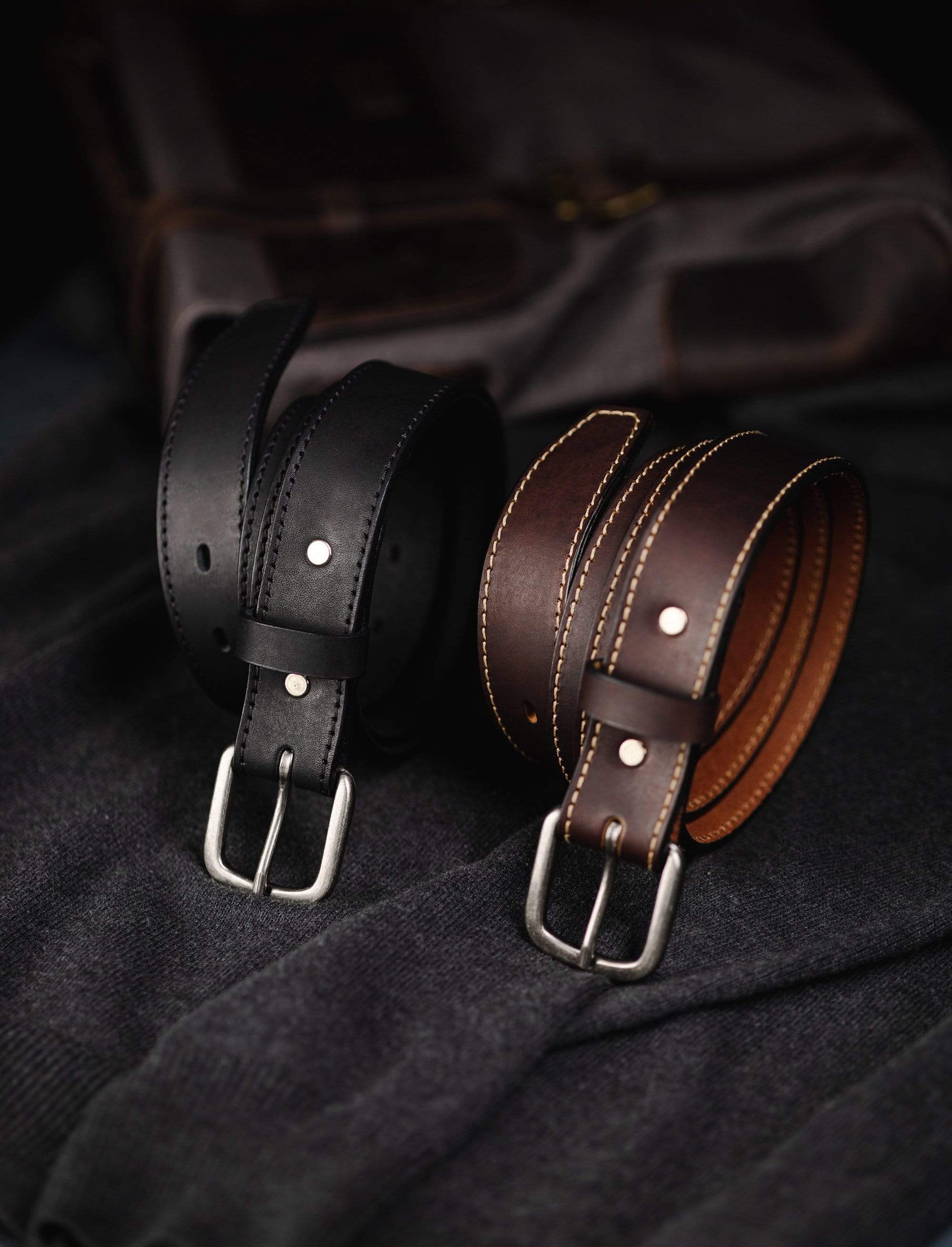 Men's Leather Dress Belts • USA Quality • Duvall Leather