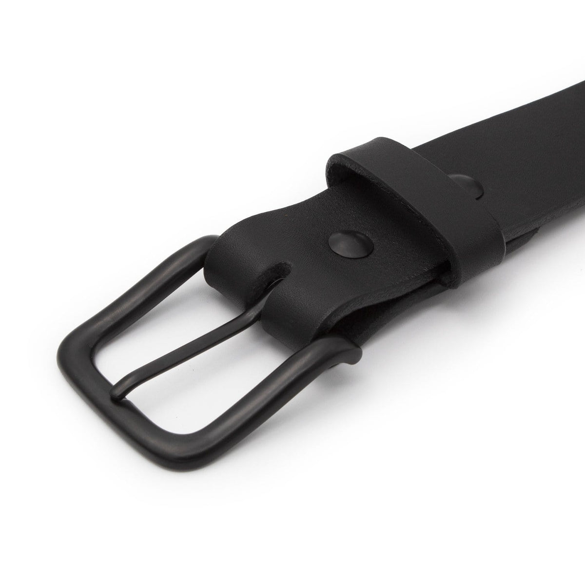 Main Street Forge Belt The Huntsman Belt | Full Grain Black Leather | Made in USA | Thick, Heavy Duty