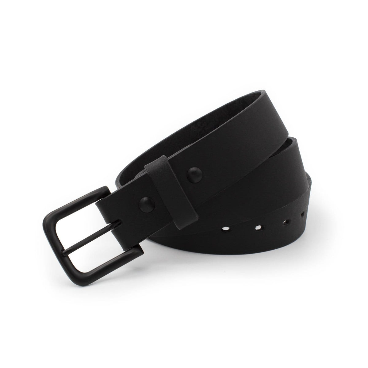 Main Street Forge Belt The Huntsman Belt | Full Grain Black Leather | Made in USA | Thick, Heavy Duty