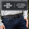 Main Street Forge Belt The Huntsman Belt | Full Grain Black Leather | Made in USA | Thick, Heavy Duty