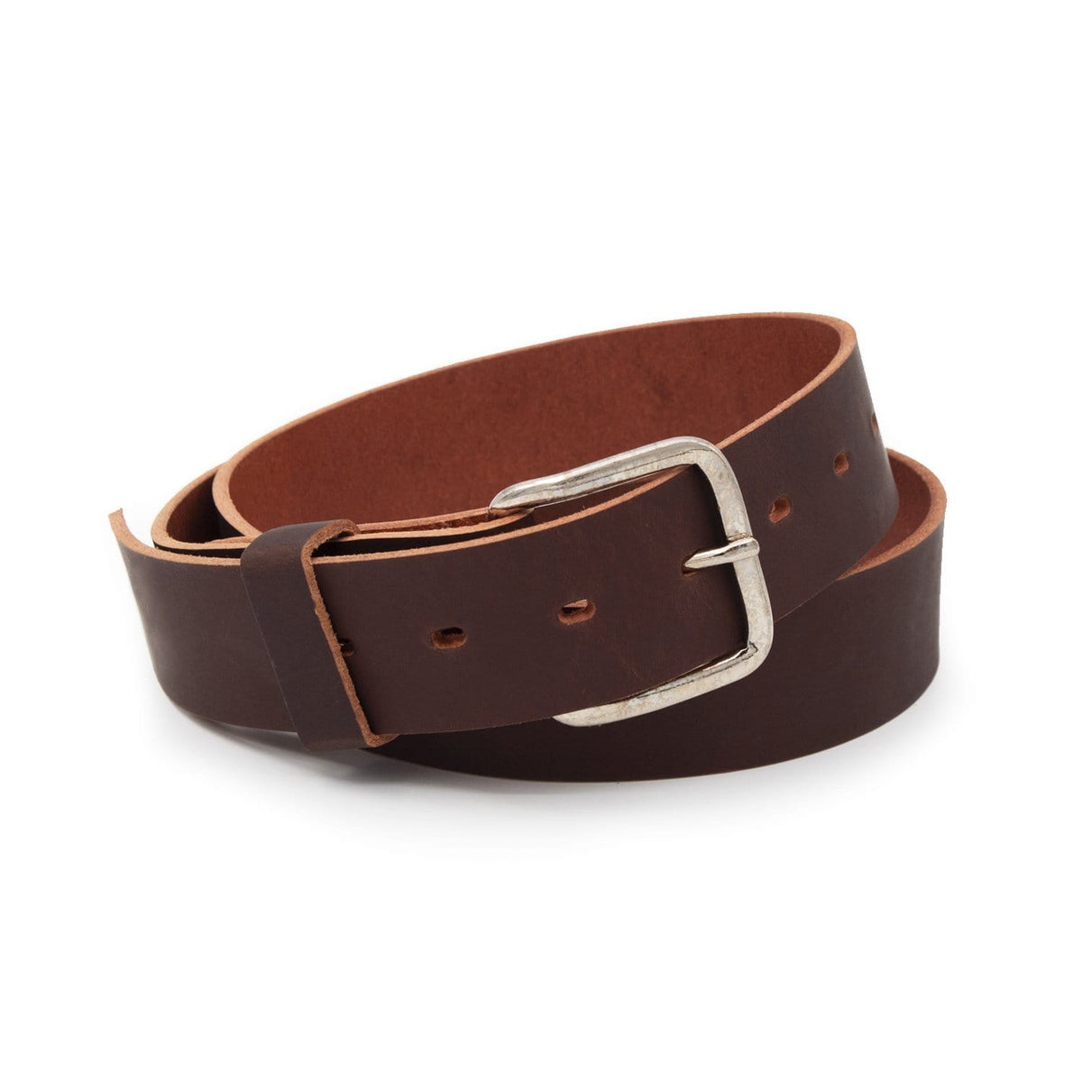 Main Street Forge Belt 32 / Journeyman Brown The Journeyman Leather Belt | Made in USA | Full Grain Leather Mens Belt 816895022191